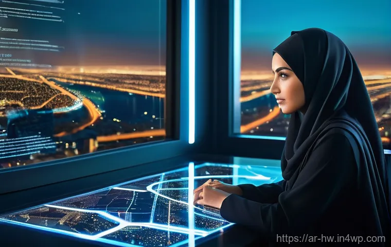 최적 성장 구간을 찾기 위한 탐색적 분석 - **Prompt:** A discerning young Arab woman, professionally dressed in a modern abaya or tailored busi...