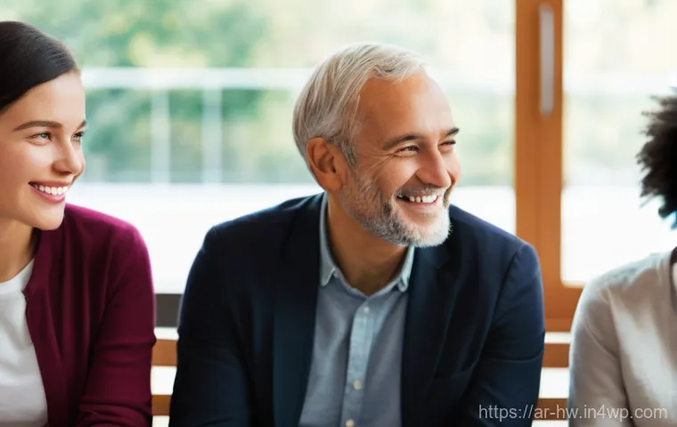 성장 구간에 따른 커뮤니케이션 전략 - **Prompt: Empathetic Online Dialogue**
    A diverse group of adults, ranging in age and ethnicity, ...